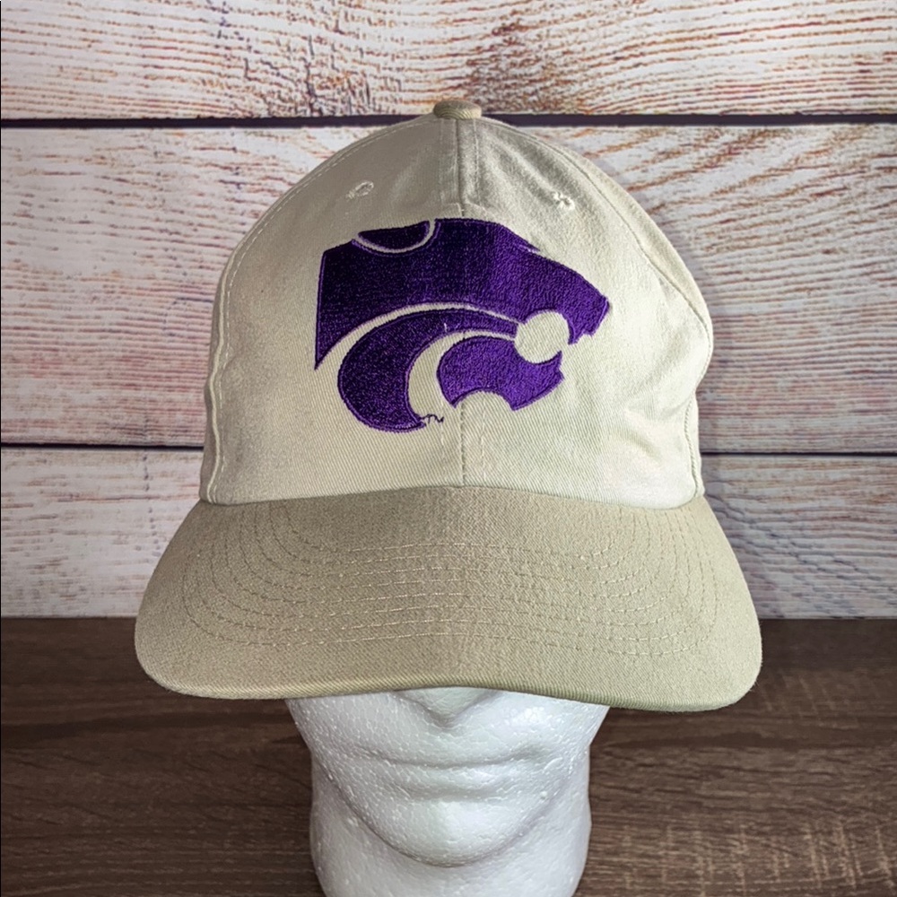 Used Beige Cap Purple Logo Kansas State University by Blue Eagle Productions